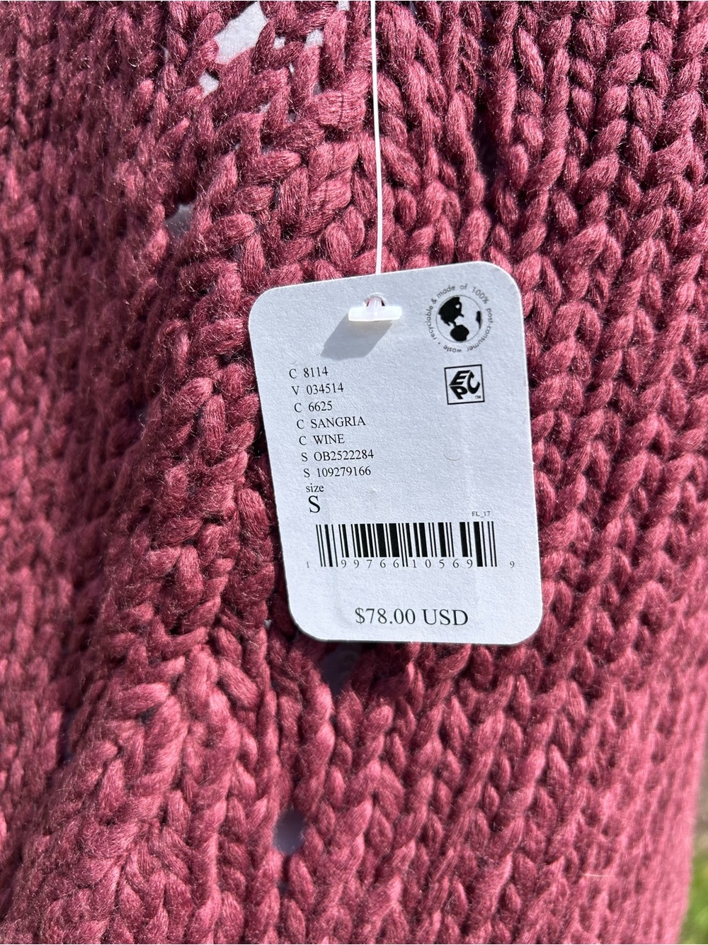 NWT🌷Free People Opal Rolled Round Neck Sleeveless Sweater Knit Tank Top - Picture 11 of 11